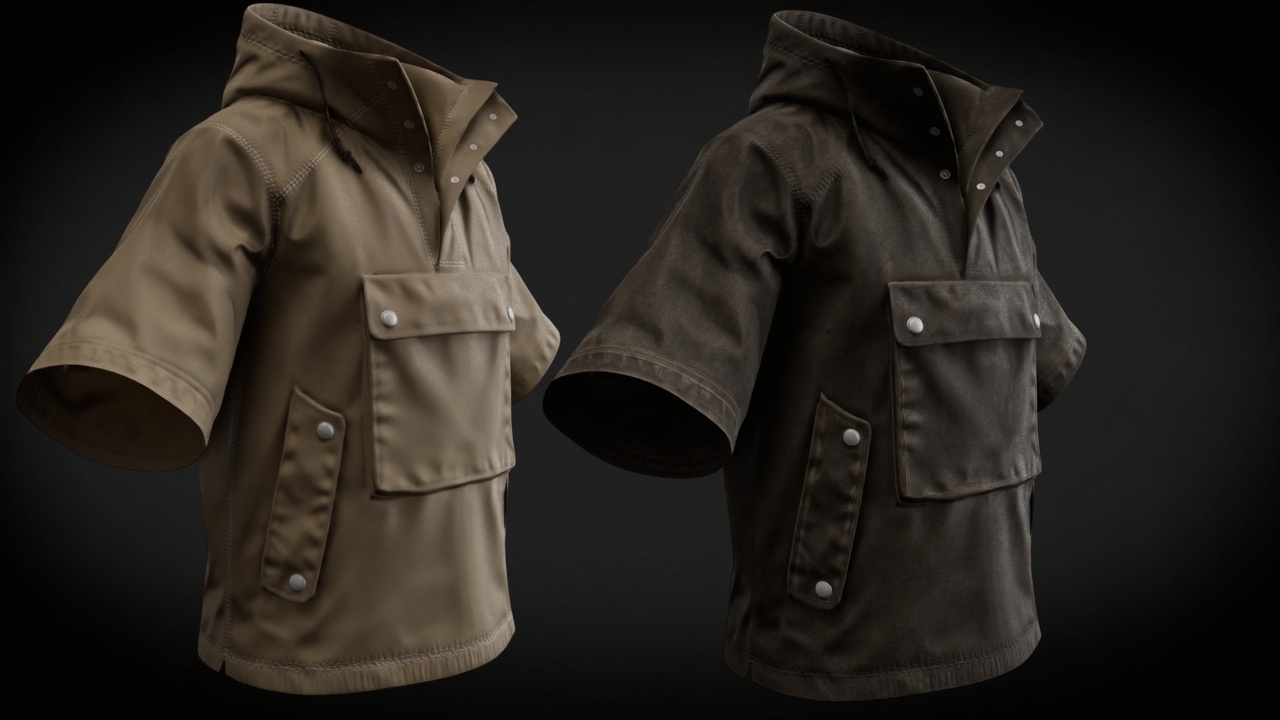 Media 1 for listing Parametric Rugged Smock Hooded Jacket – MetaHuman Compatible