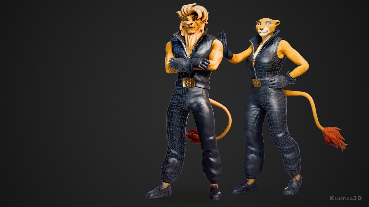 Media 1 for listing Modular Lionmen Characters - Male & Female (UE5)
