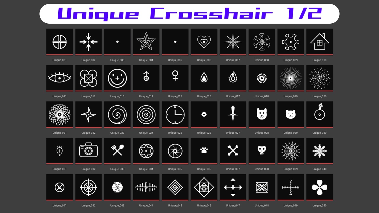 Media 1 for listing Unique & Common Crosshairs Pack