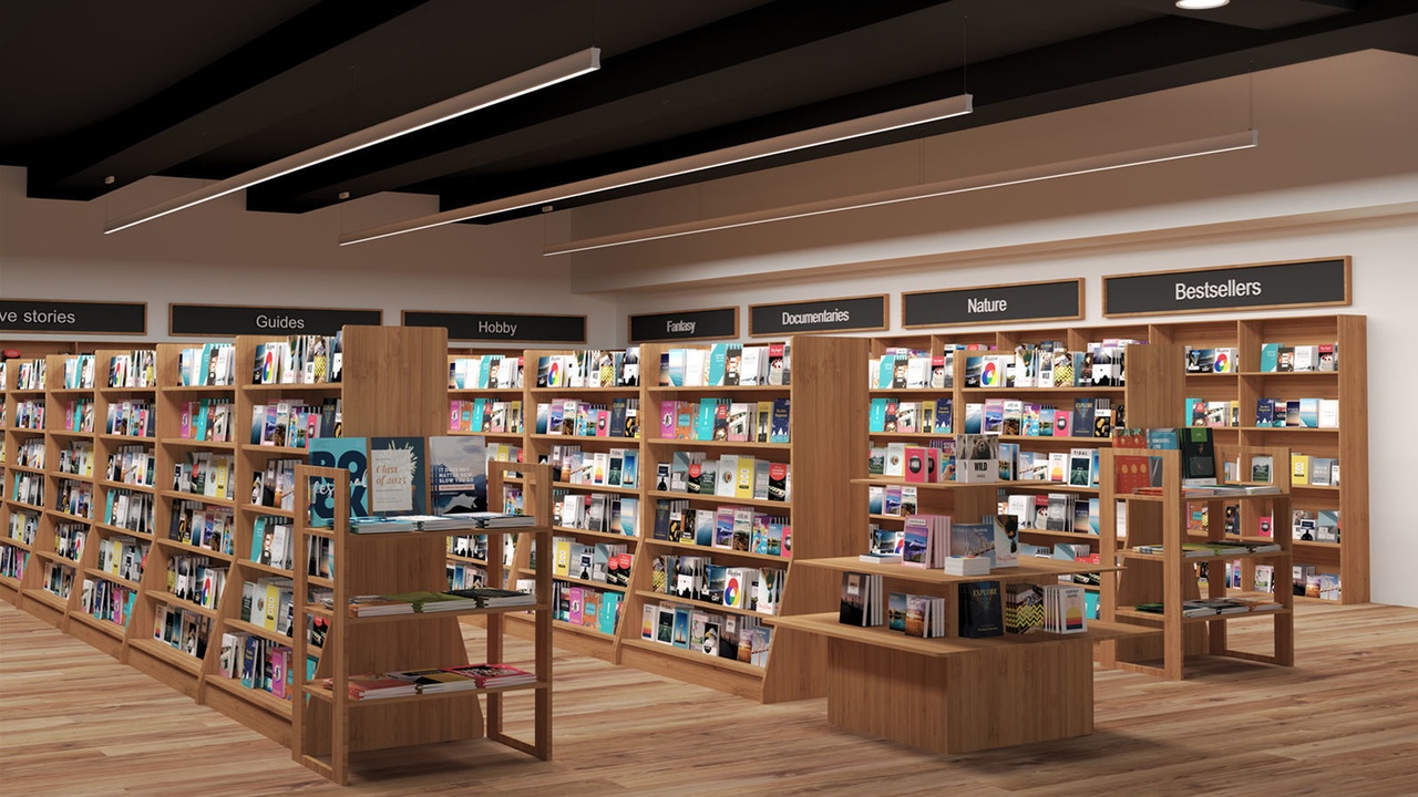 Media 1 for listing Books and magazines collection with shelves