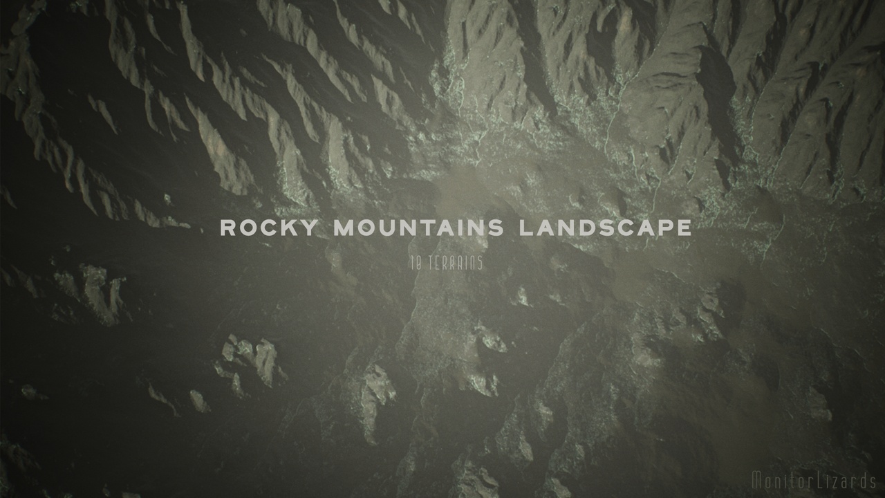 Rocky Mountains Landscape Heightmaps 제품 등록을 위한 미디어 1개