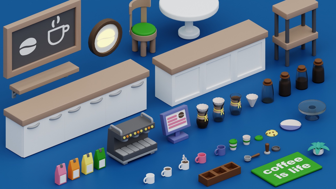 Media 1 for listing Interiors FREE 2 - Cozy Cartoon Pack