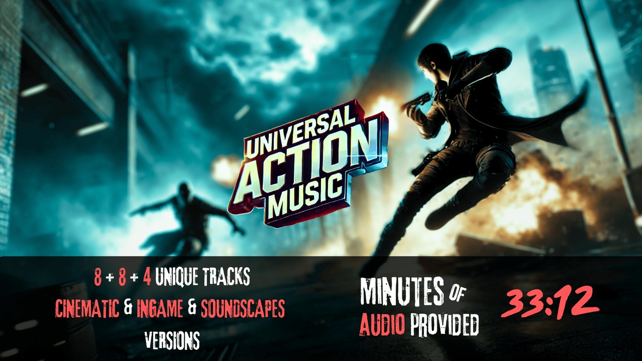 Media 1 for listing Universal Action Music v.1