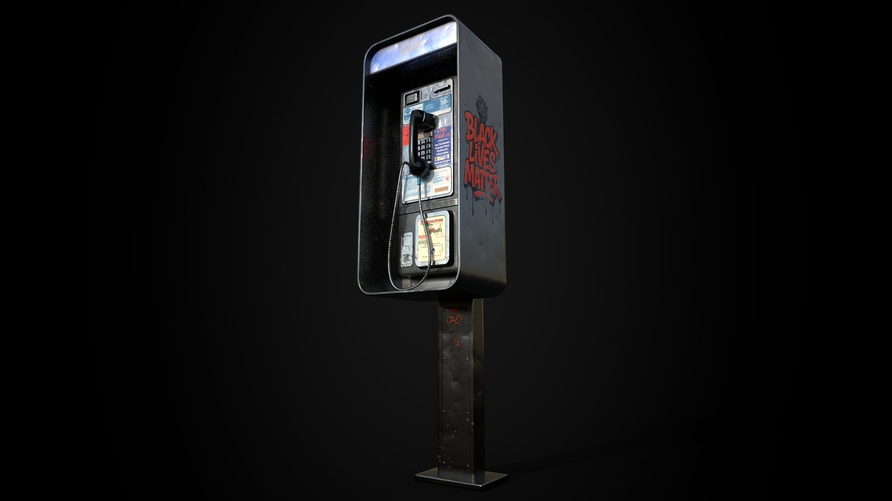 Media 1 for listing SBC Payphone - Game Ready - Low Poly PBR