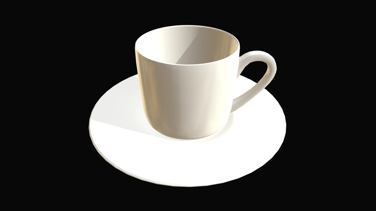 Media 1 for listing Empty coffee cup with saucer