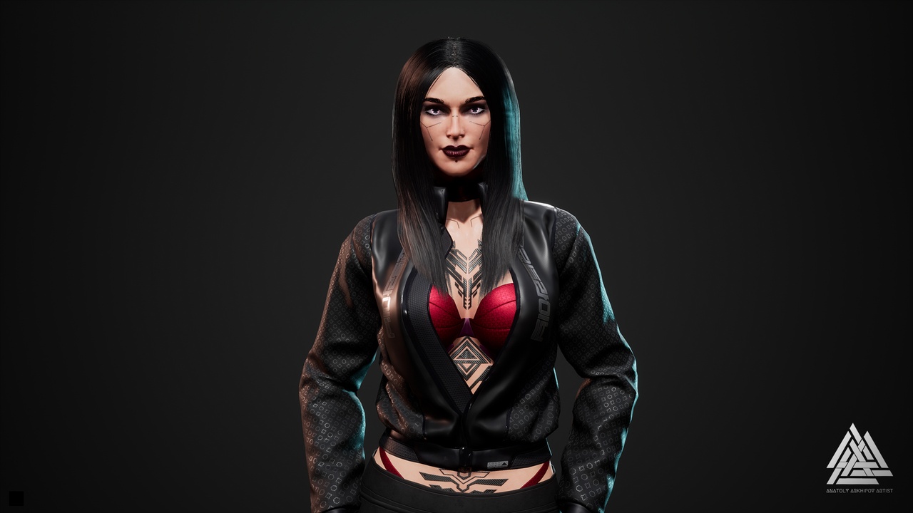 Media 1 for listing Cyberpunk fashion series - Girl09