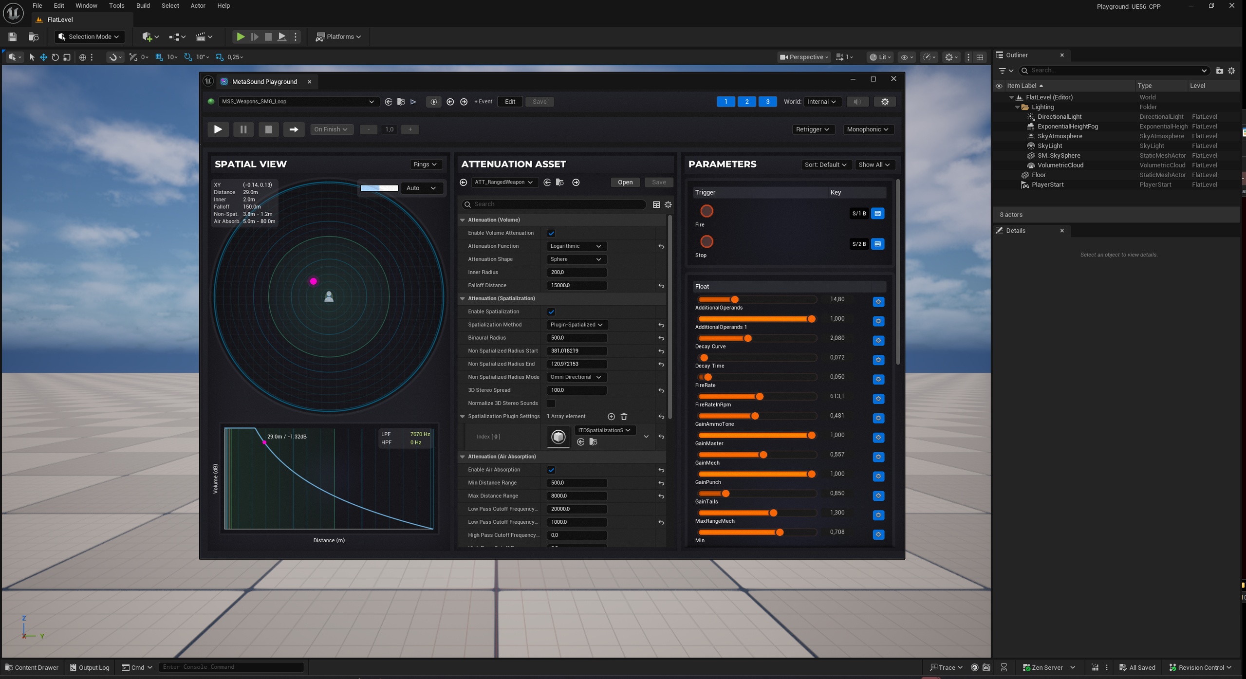 Media 1 for listing Metasound Playground - Spatial Audition & Preview Tool for MetaSounds