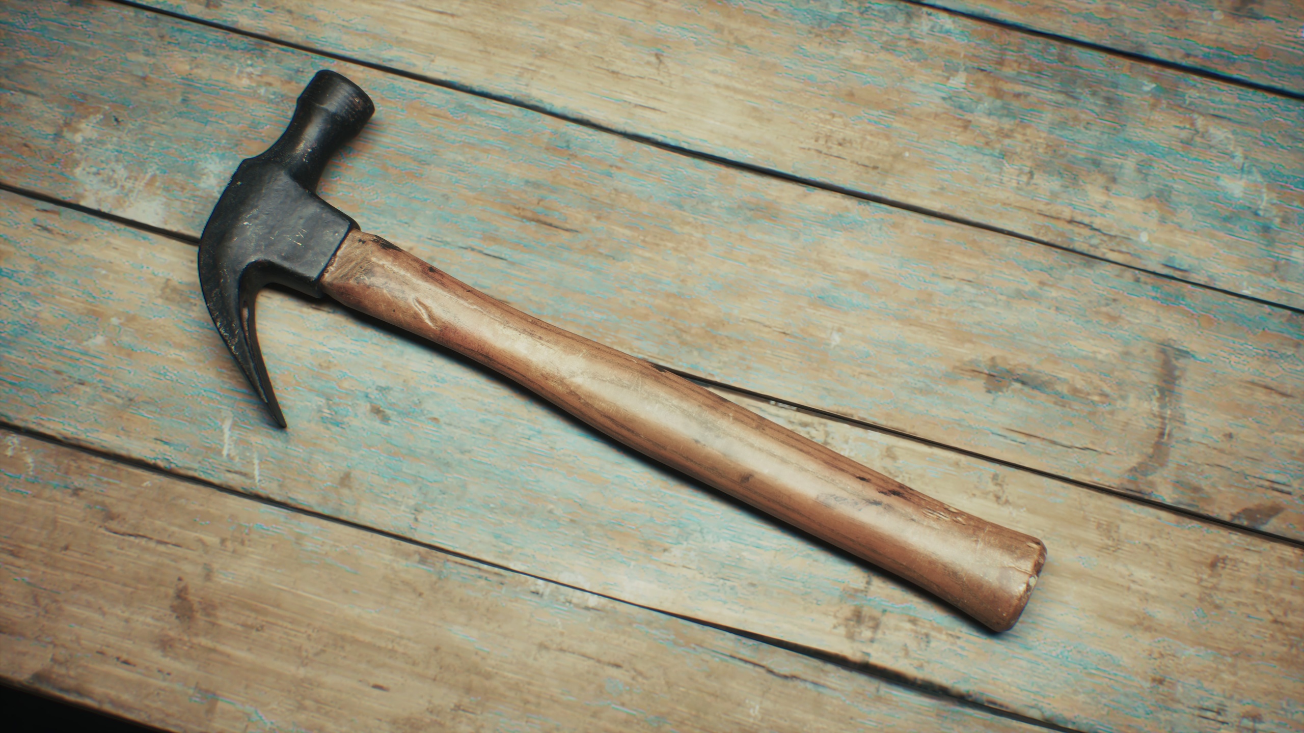Média 1 pour l'article Claw Hammer – Photorealistic Wood & Steel Tool Asset
