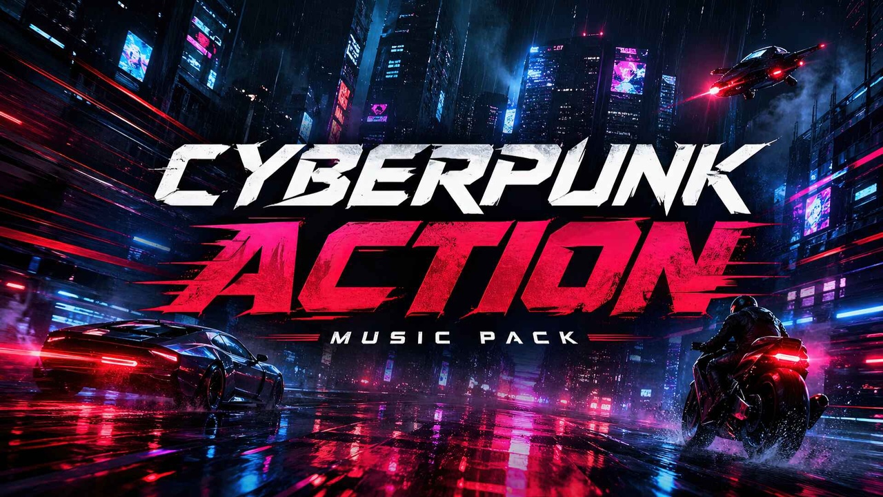 Media 1 for listing Cyberpunk Music Pack: Futuristic Combat, Sci-Fi Battle, Action