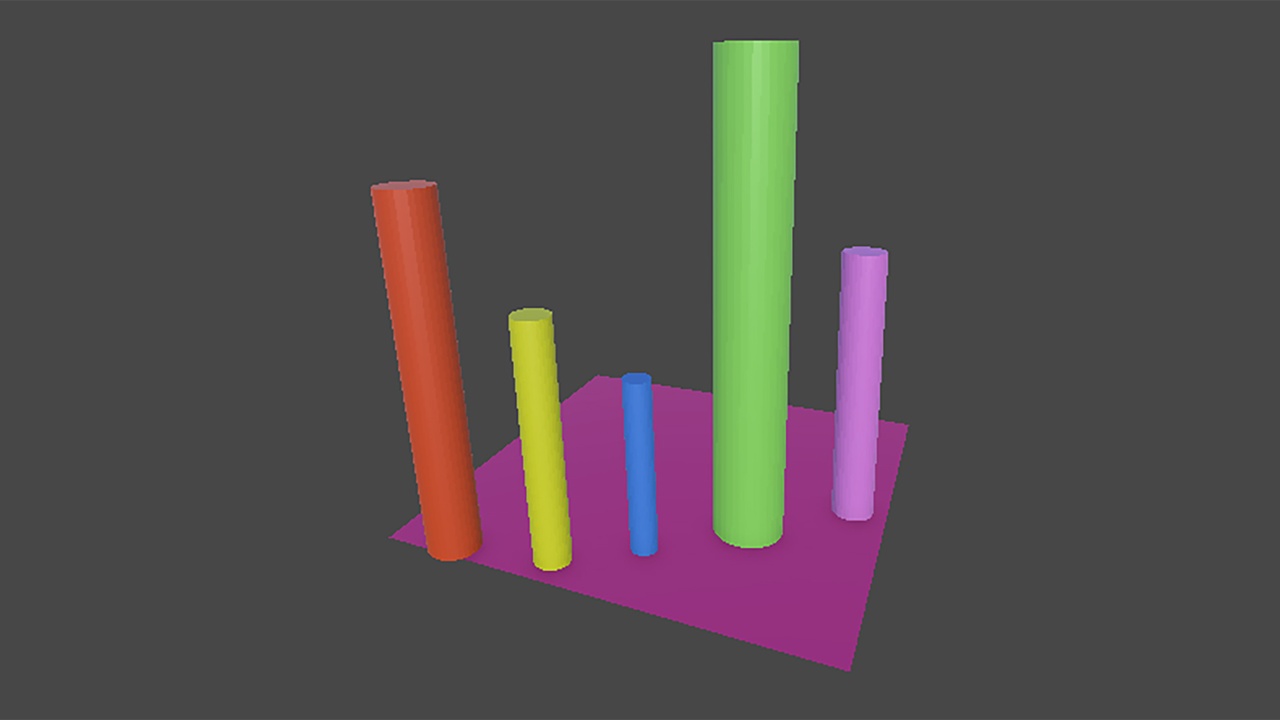 Media 1 for listing 3D Low Poly Bar chart