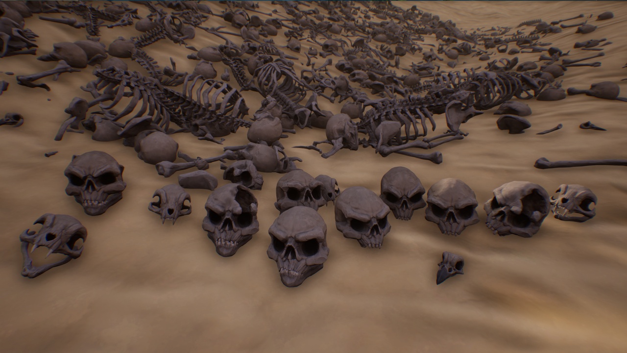 Media 1 for listing Stylized Bone & Skeleton Props