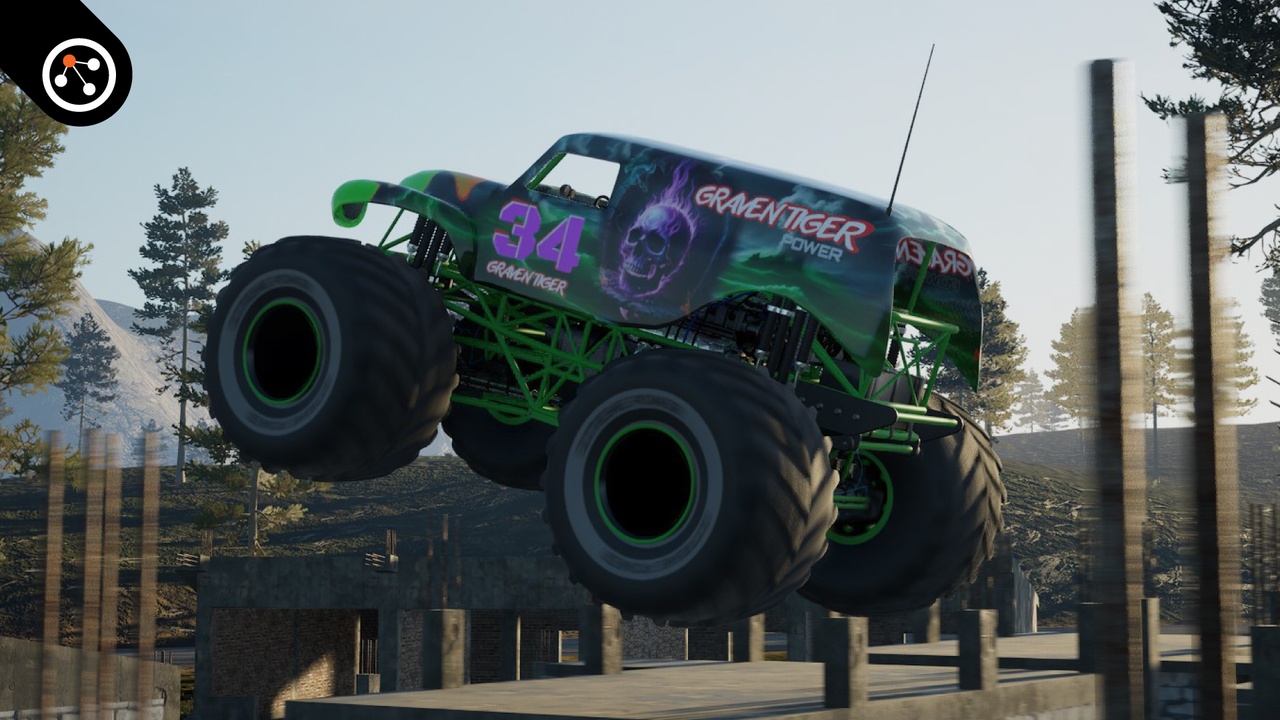 商品 Monster Truck Graven Tiger - Drivable - UE5 的媒体 1