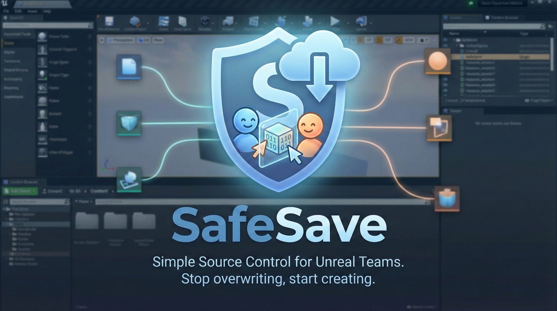 Media 1 for listing SafeSave: Source Control Traffic Light (Native C++ for Git / Plastic / Perforce)