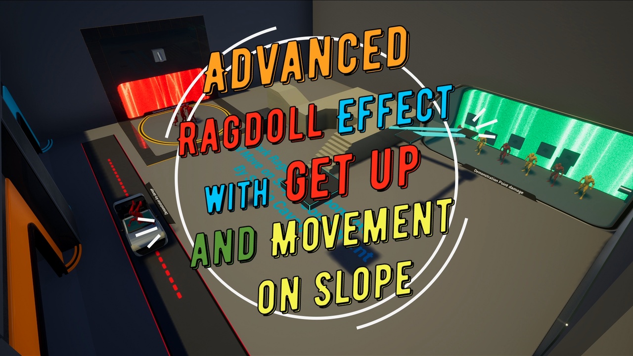 Media 1 for listing Advanced Ragdoll Effect Get up and Movement on Slope
