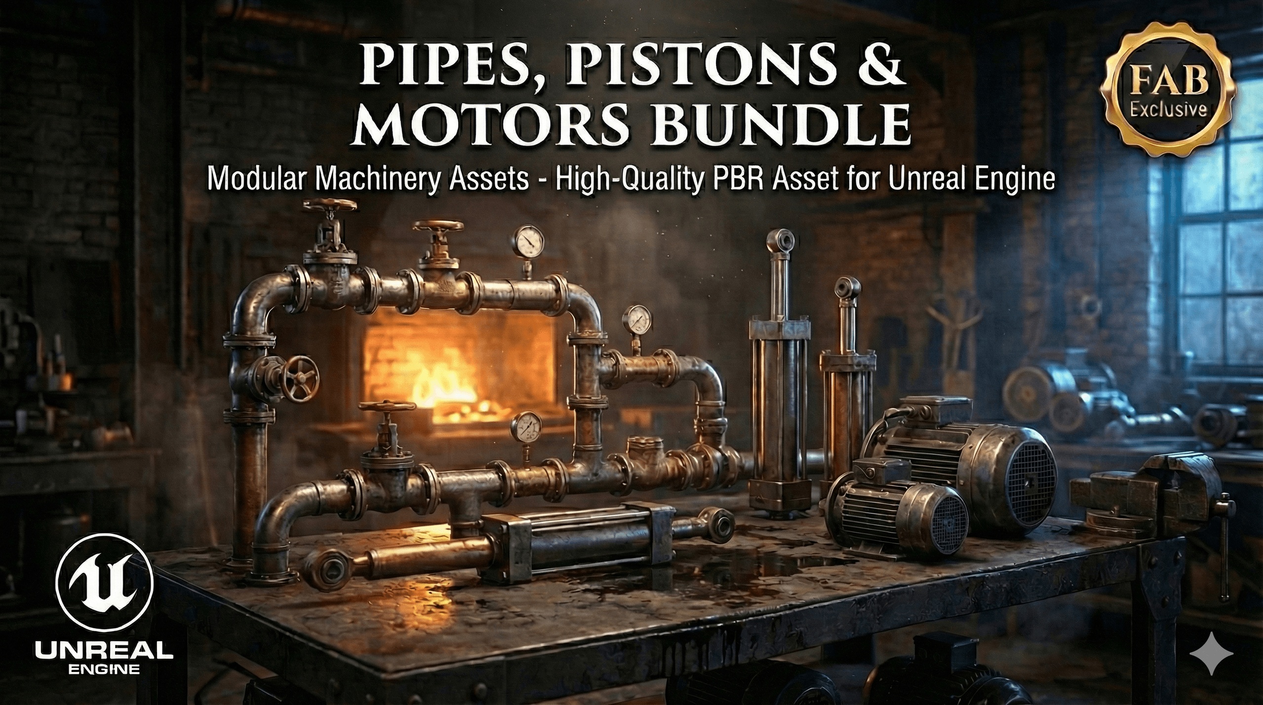 Media 1 for listing Pipes, Pistons & Motors Bundle - Modular Machinery Assets