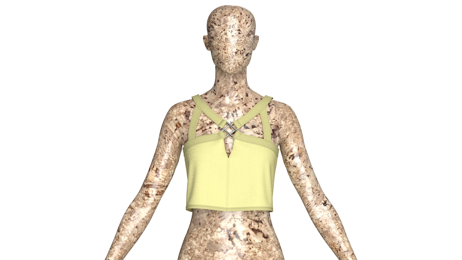 Media 1 for listing Girls Crop Top With Buckles | High Poly