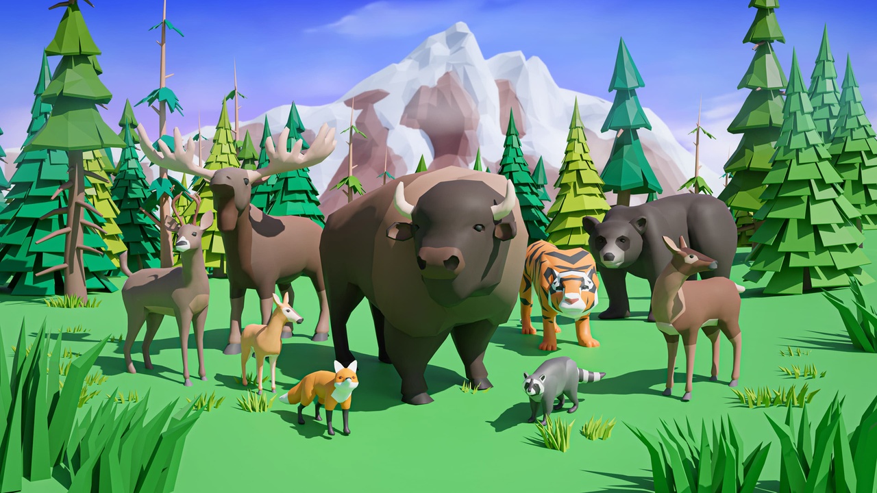 Media 1 for listing Animals - Low Poly 3D Models