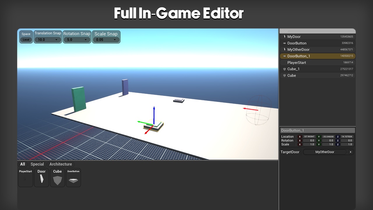 Media 1 for listing In-Game Level Editor