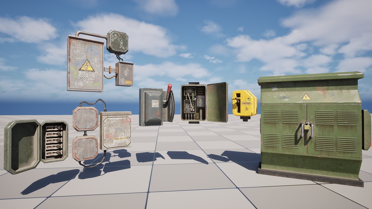 Media 1 for listing Animated Electrical Boxes and Switches Pack