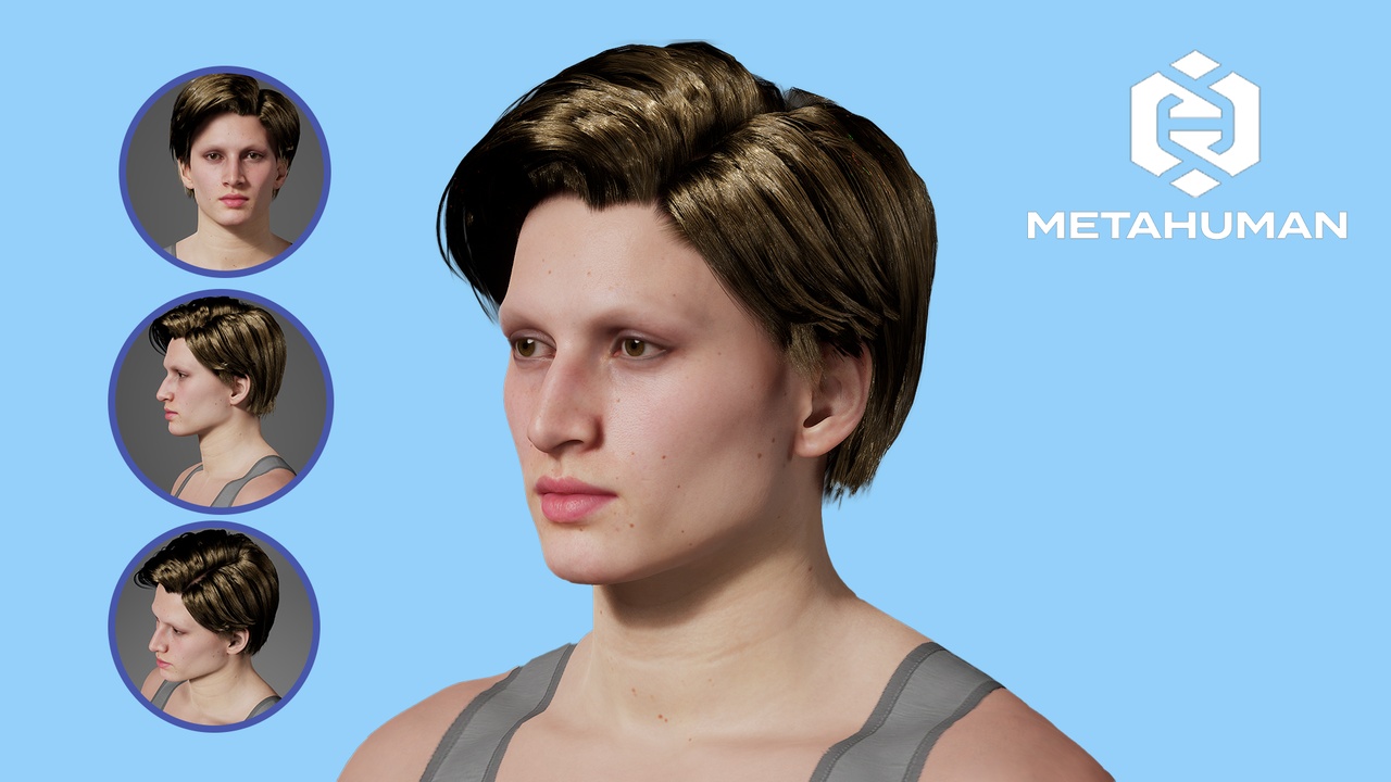 Media 1 for listing MetaHuman man Personality Hair Groom