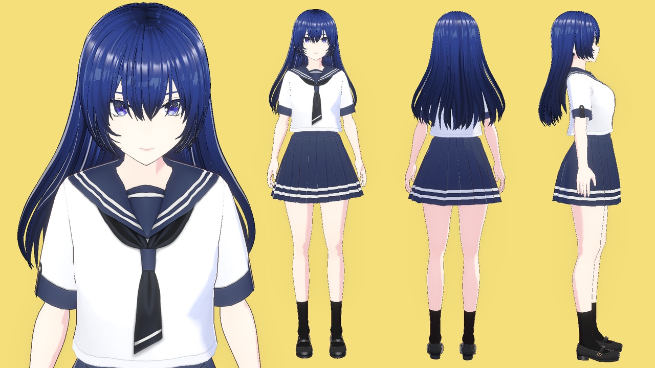 Media 1 for listing School Girl Aqua - Character Pack