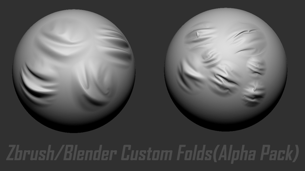 Media 1 for listing Zbrush/Blender Custom Folds(Alpha Pack)