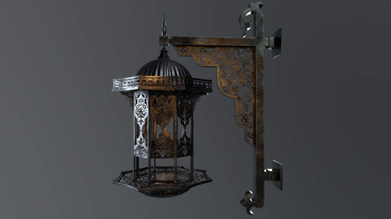 Media 1 for listing Arabic-Style Game-Ready Lantern