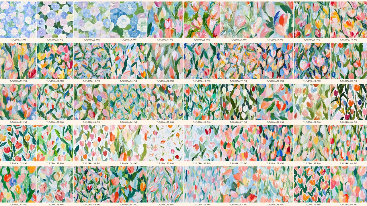 Seamless Floral Pattern Image Variety Pack | Fab