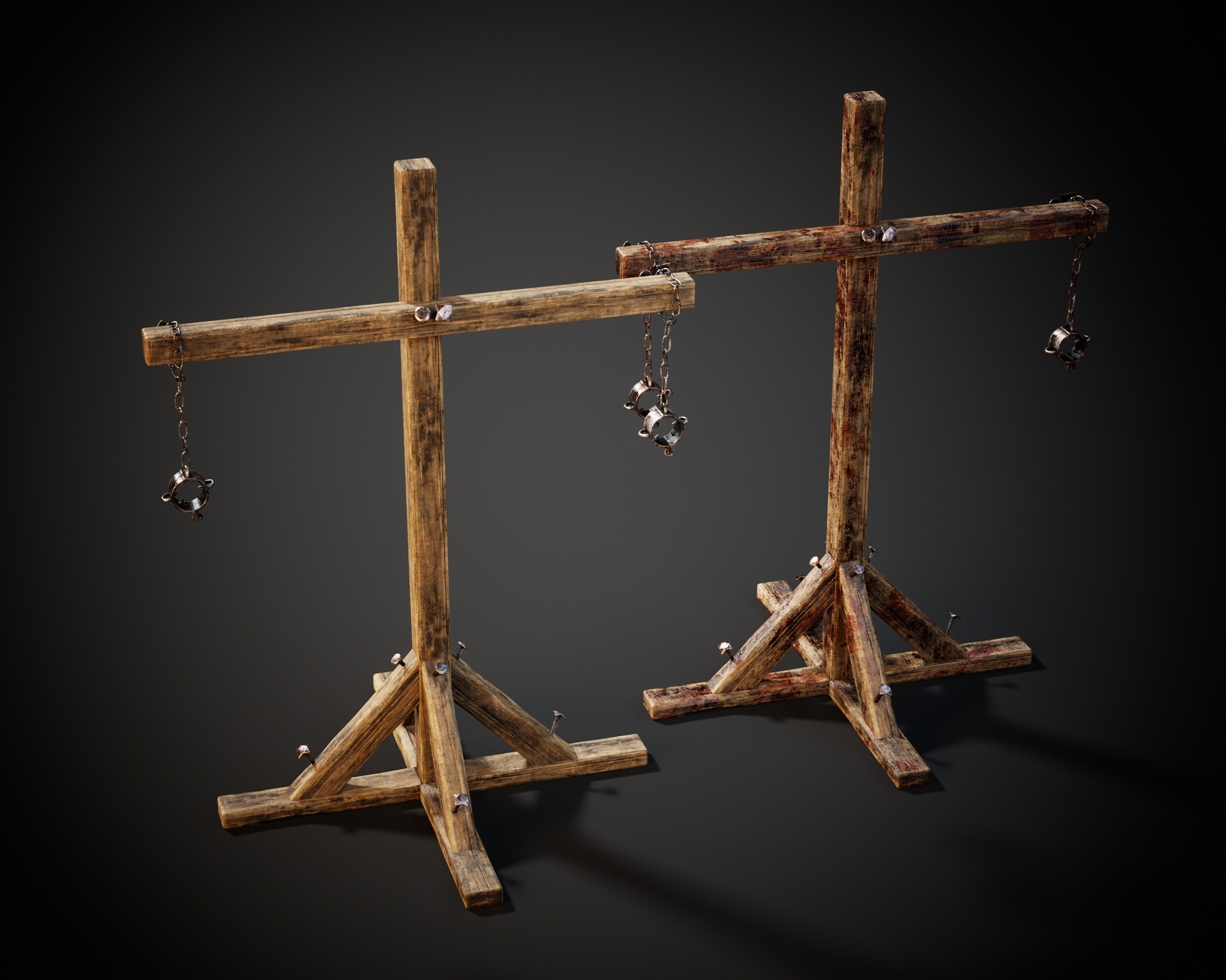 Media 1 for listing Medieval Chained Shackle Crux