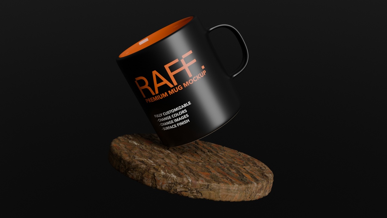 Media 1 for listing Premium Customizable Mug Mockup - Product Visualization