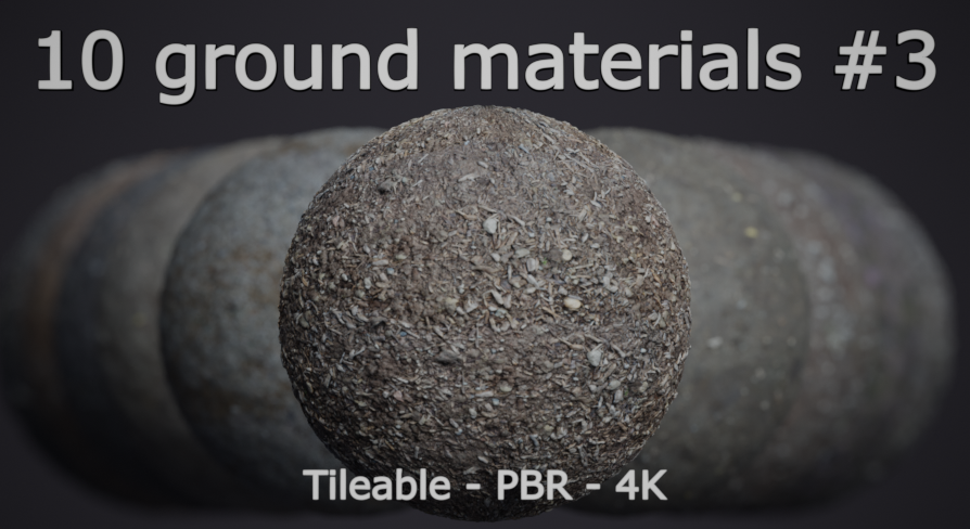 10 Ground Materials 4K #3 | Fab