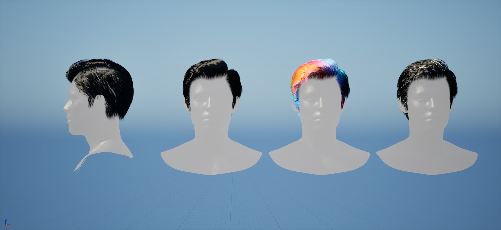 Media 1 for listing Real-time Realistic Male Hairstyle 06 Groom for Humans