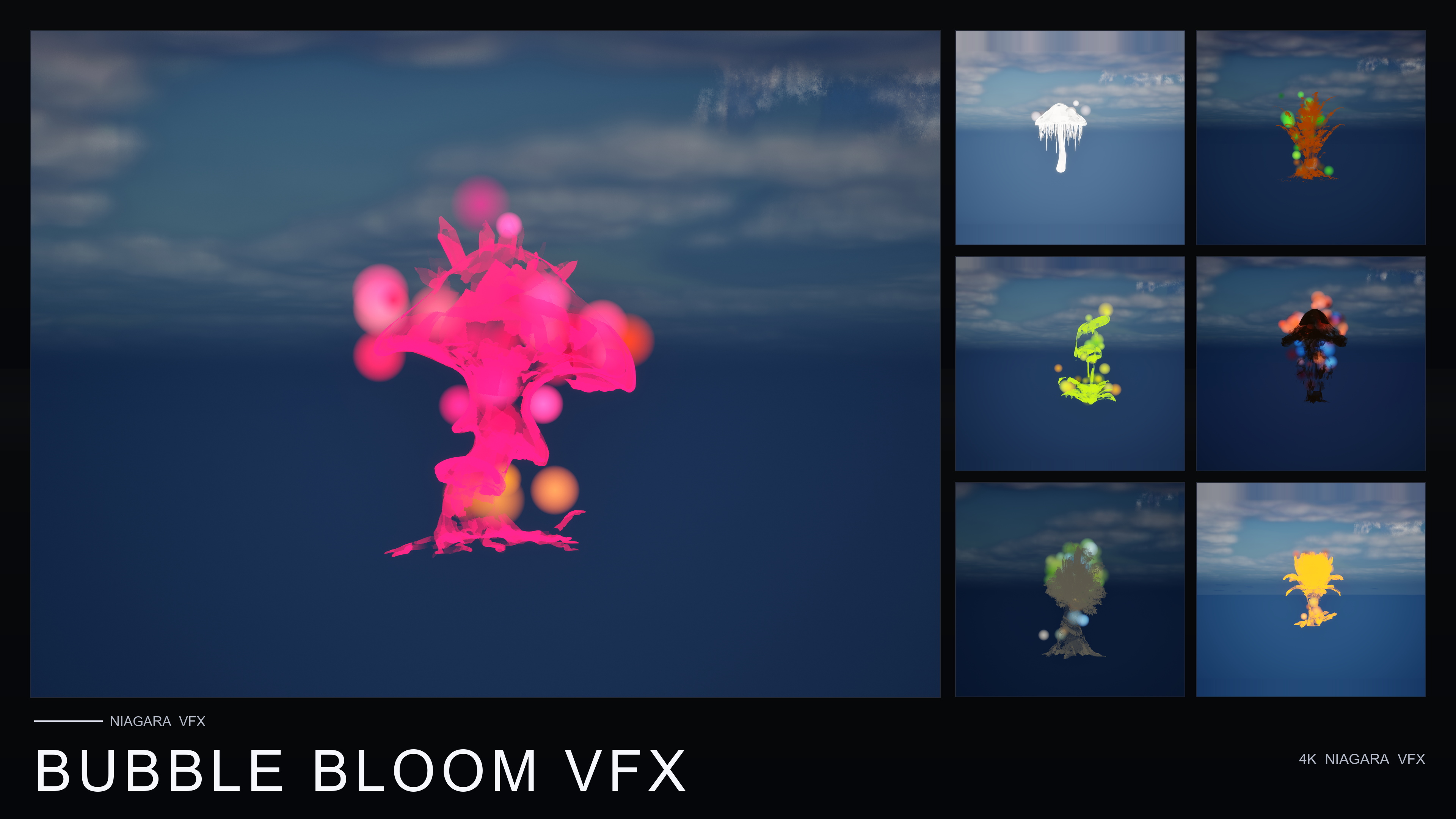 Bubble Bloom VFX — Rising Soap-Film Bubbles | Fab