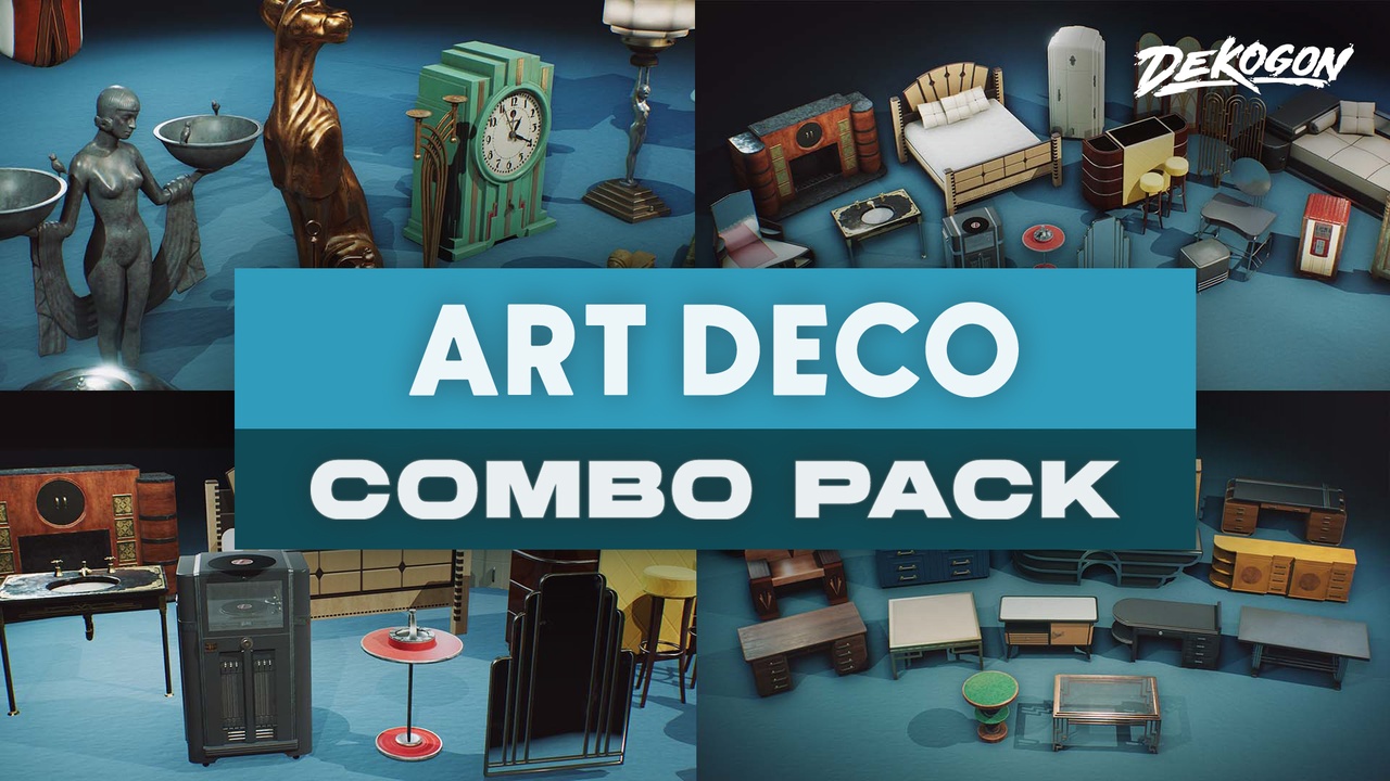 Media 1 for listing Art Deco - COMBO Prop Pack (VOL 1-4)