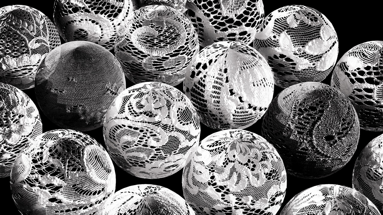 Media 1 for listing Photoscanned from real Japanese Lace — drop-in 4K PBR materials Vol5