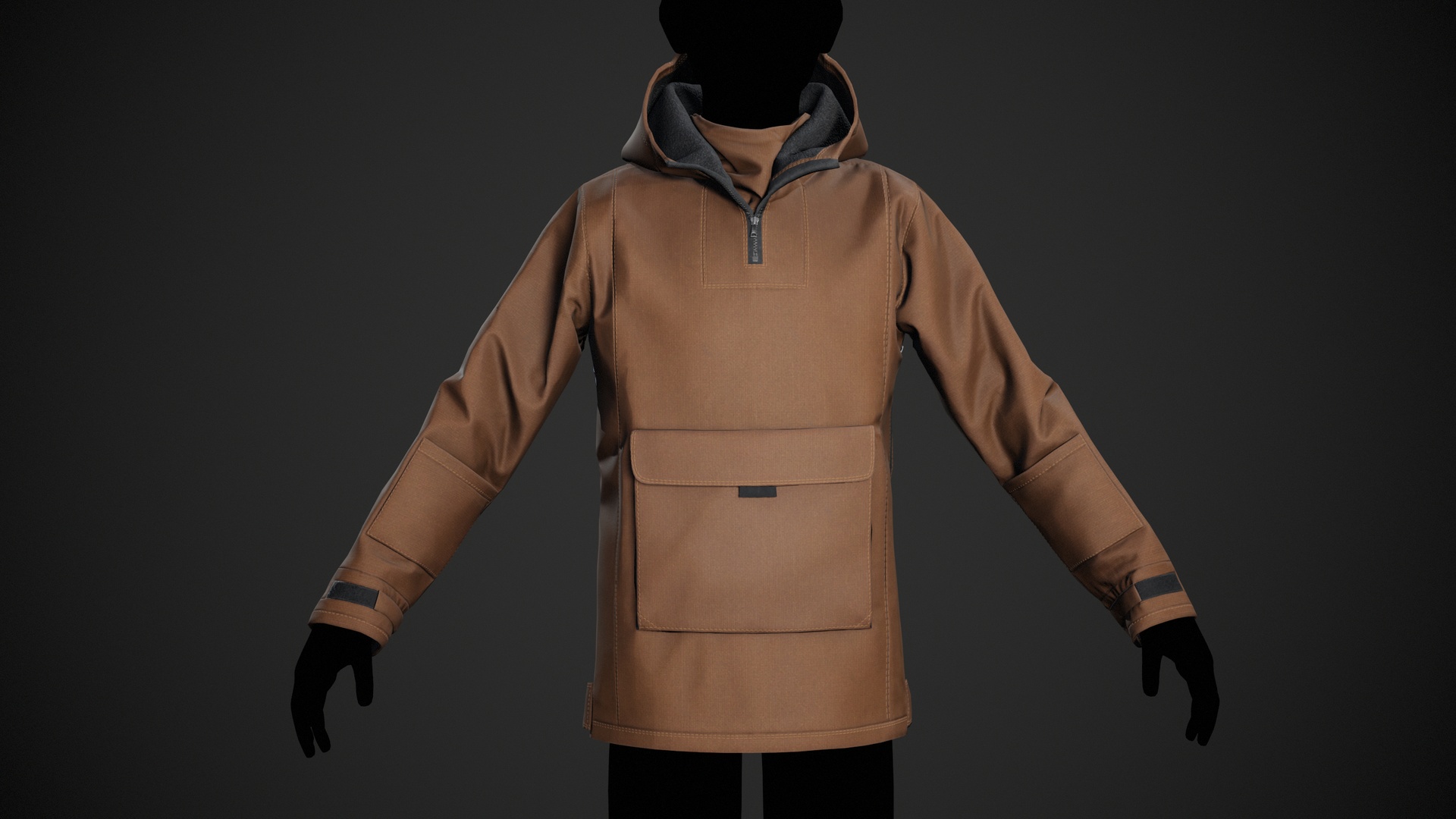 Media 1 for listing Brown Anorak Jacket