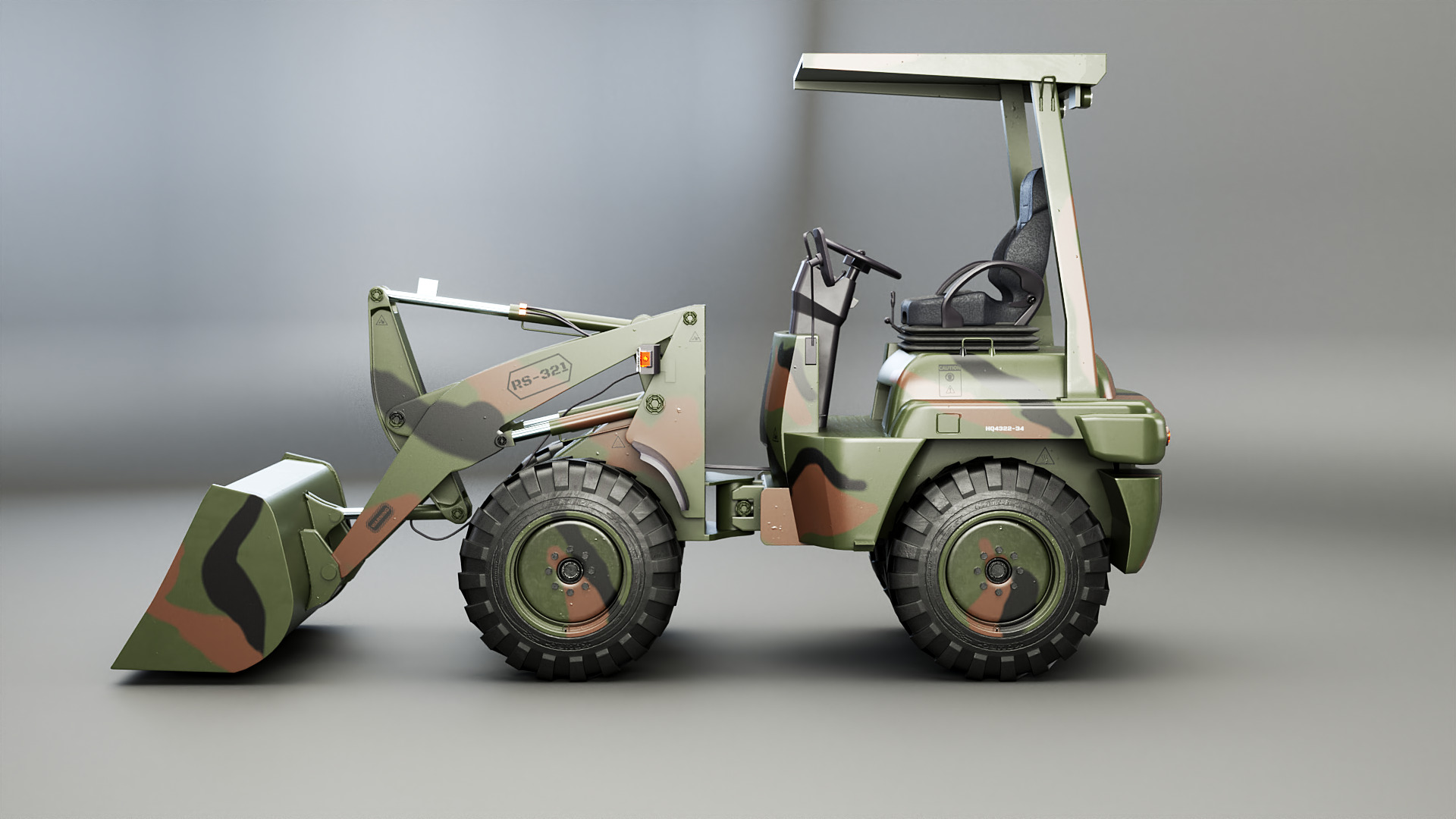 Small Military Wheeled Loader | Fab