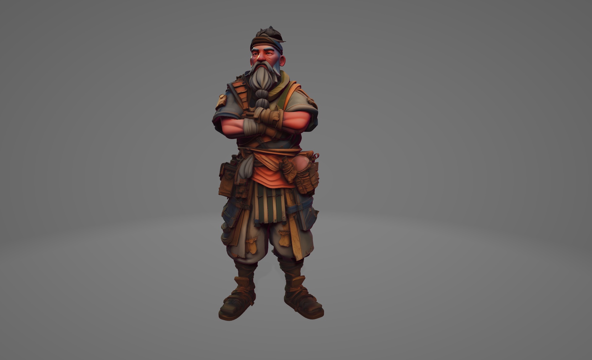 Media 1 for listing Stylized Medieval China Characters – Free Set🍜
