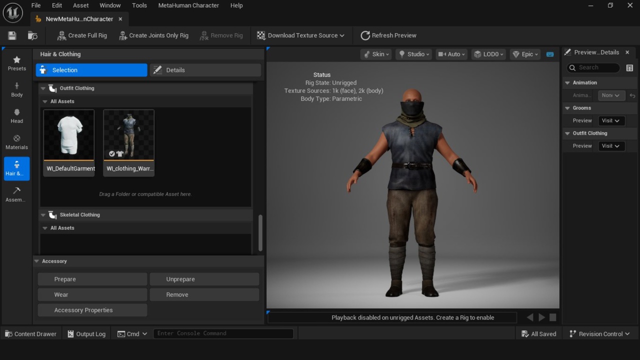 Media 1 for listing Metahuman Pirates Outfit