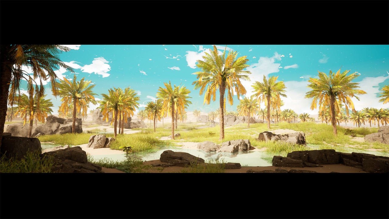 Media 1 for listing Desert oasis landscape