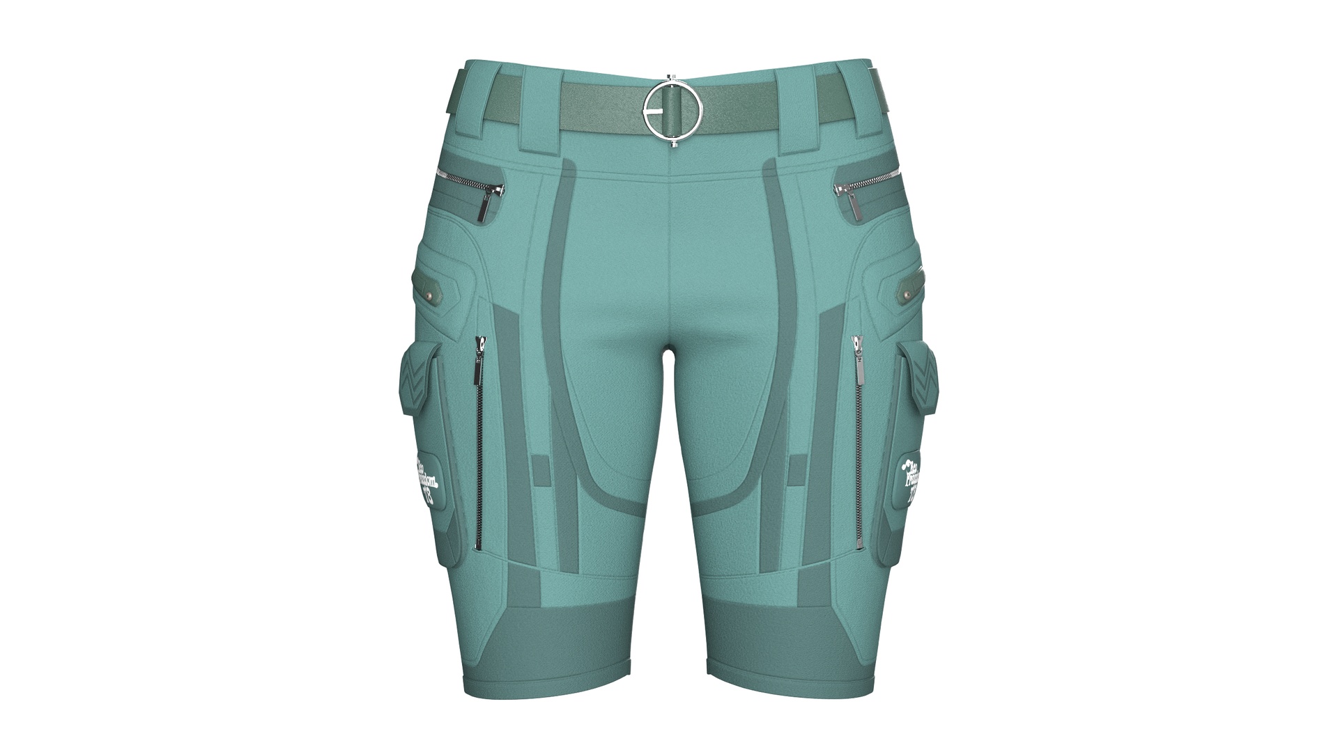 Media 1 for listing Girls Tactical Cargo Pocket Shorts With Patch | High Poly