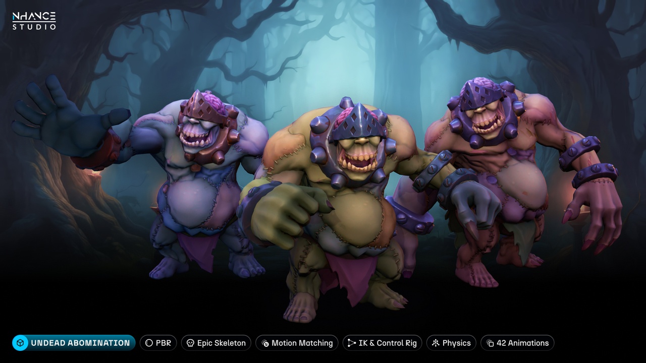 Media 1 for listing Stylized Fantasy Undead Abomination