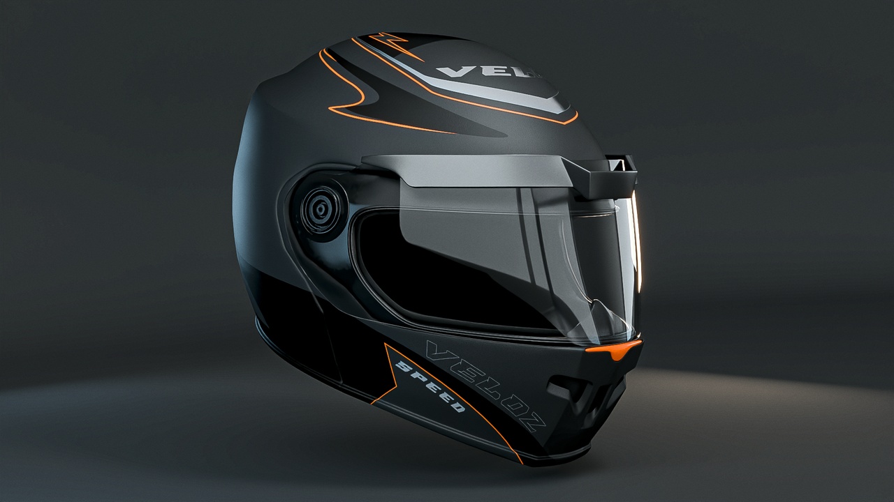 Media 1 for listing Black Helmet Maya File + Blender File + FBX + OBJ