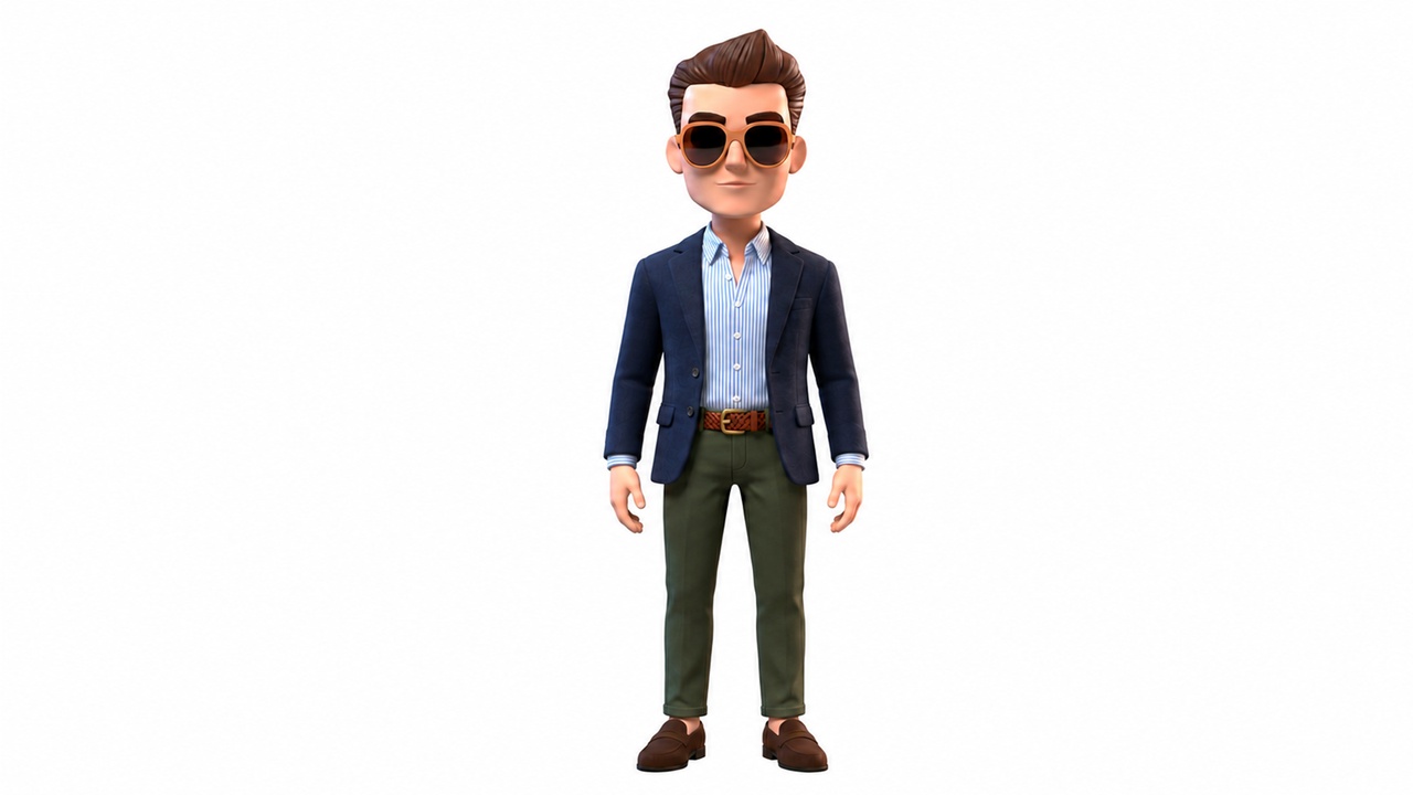 Media 1 for listing Stylized Cartoon Boy - Modern Man Character Game Ready