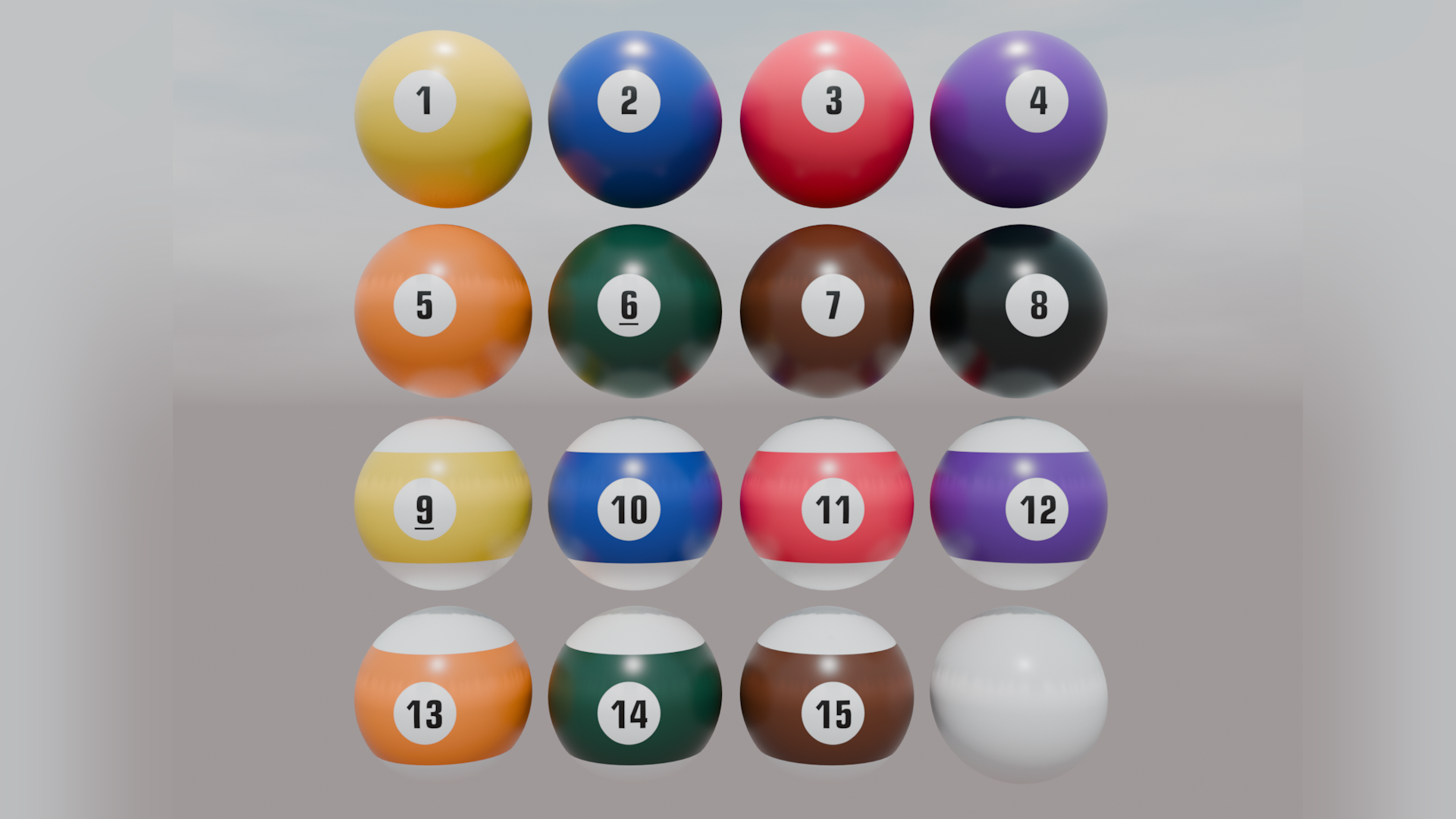 Billiard Balls Pack | Fab