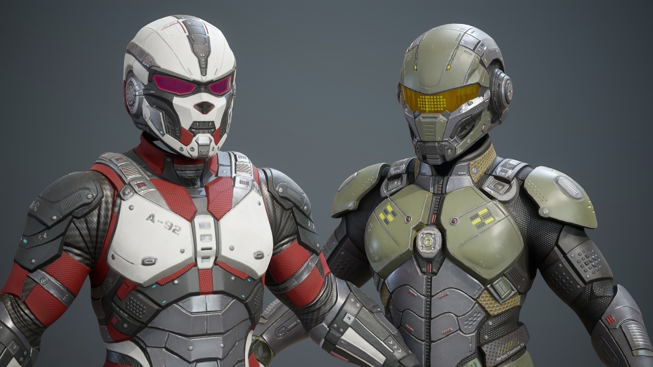 Media 1 for listing Sci-Fi Military Armor Bundle 04