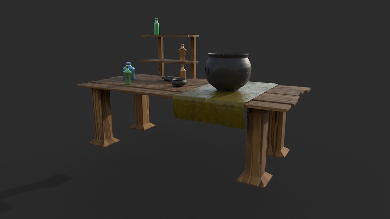 Media 1 for listing Stylized Alchemy Table / Desk