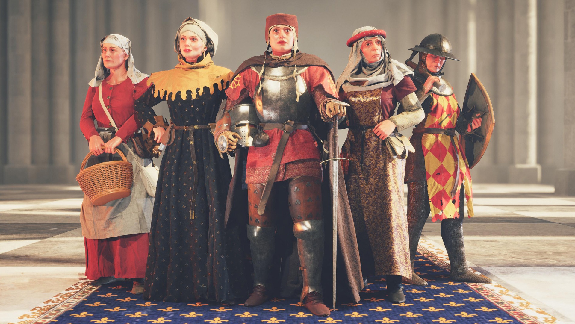 Media 1 for listing Modular Medieval Ladies & Maidens