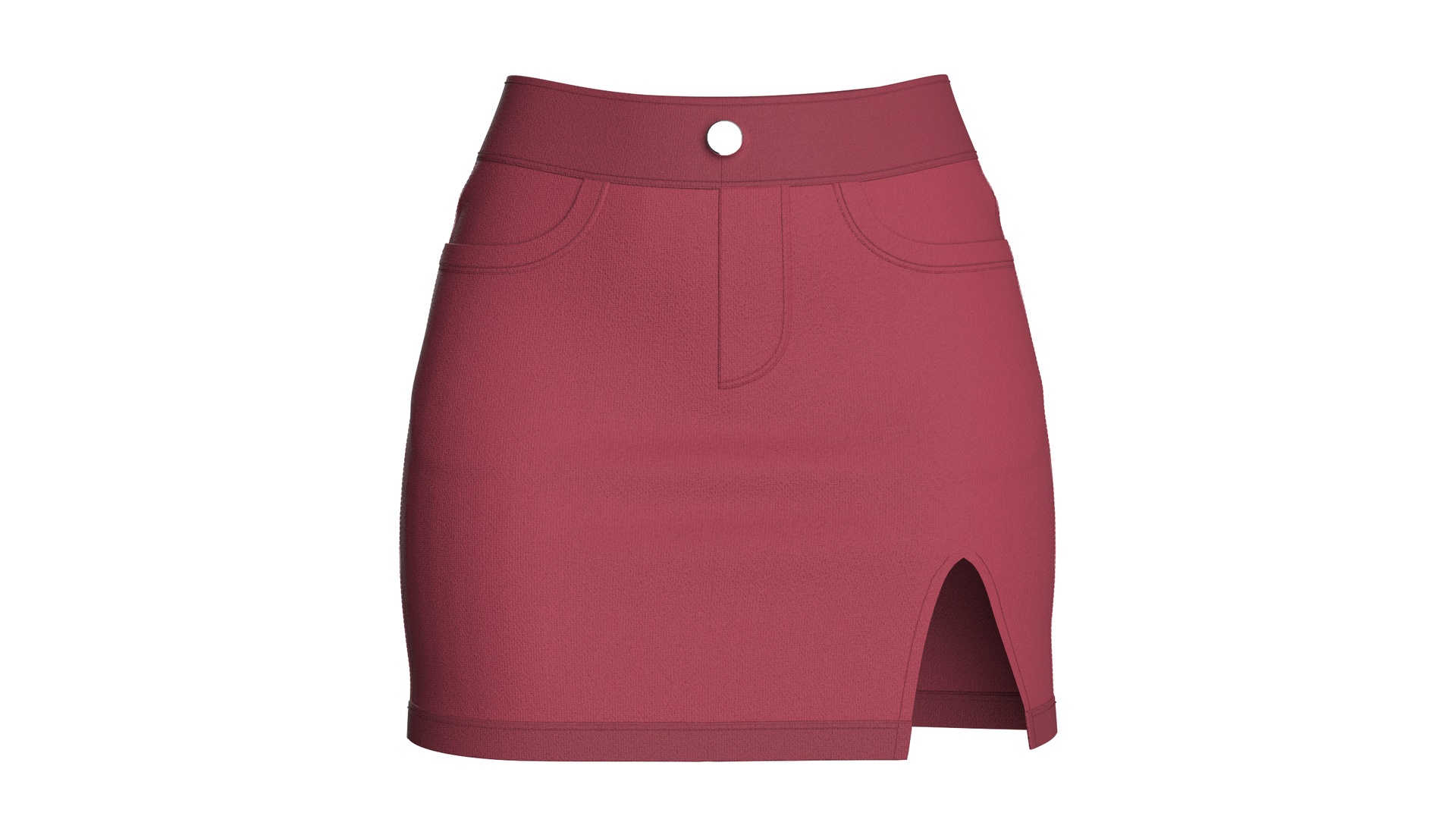 Media 1 for listing Girls Side Slit Mini Skirt | High Poly