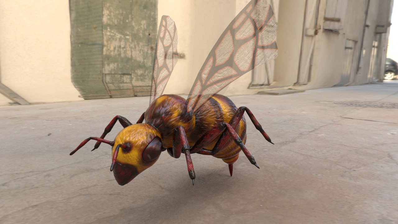 Media 1 for listing Bee_Game Ready_Low Poly